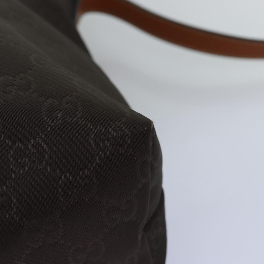 GUCCI GG Canvas Shoulder Bag Nylon Brown 308840 yk12840