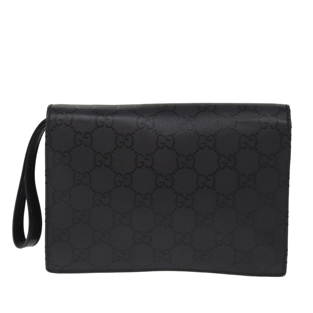 GUCCI GG Canvas Clutch Bag Black yk12865