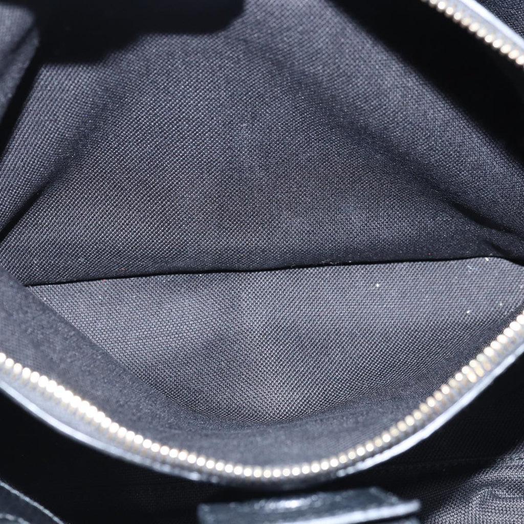 GUCCI Bamboo Swing Hand Bag Leather 2way Black 323660 yk12954