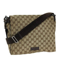 GUCCI GG Canvas Shoulder Bag Beige 146236 yk12996