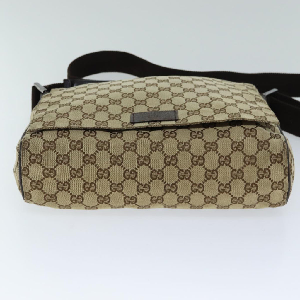 GUCCI GG Canvas Shoulder Bag Beige 146236 yk12996