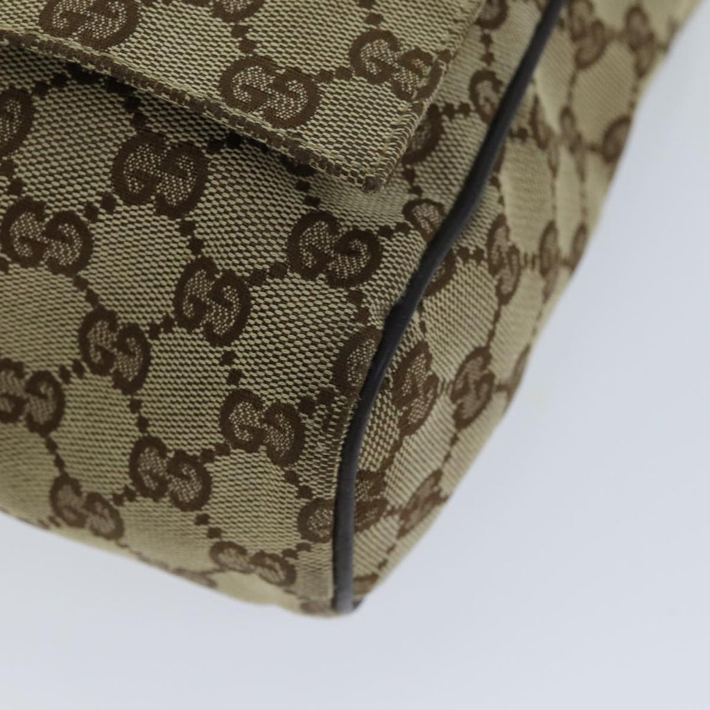 GUCCI GG Canvas Shoulder Bag Beige 146236 yk12996