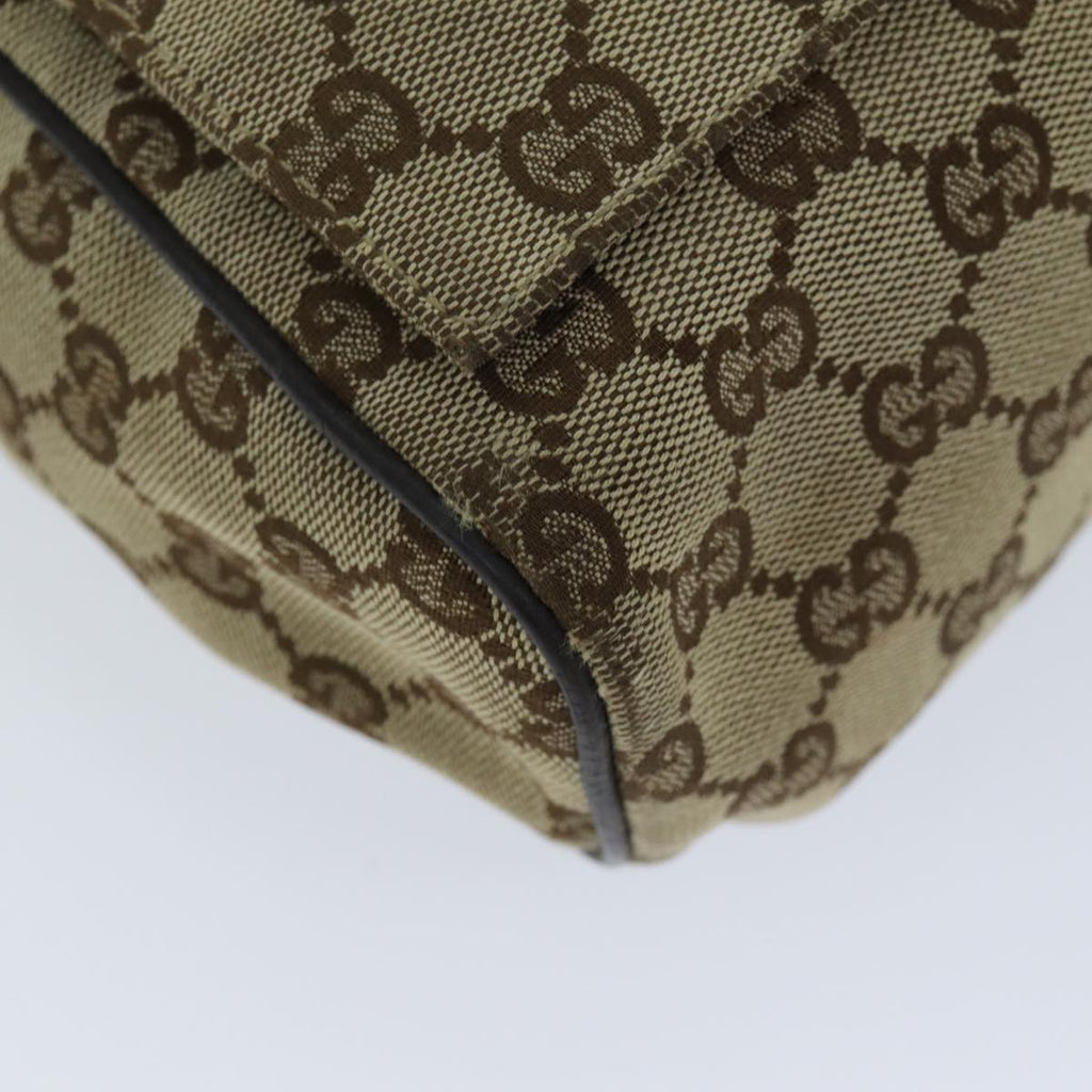 GUCCI GG Canvas Shoulder Bag Beige 146236 yk12996