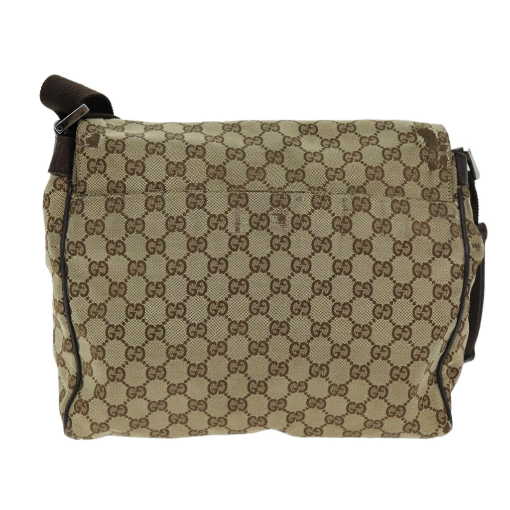 GUCCI GG Canvas Shoulder Bag Beige 146236 yk12996