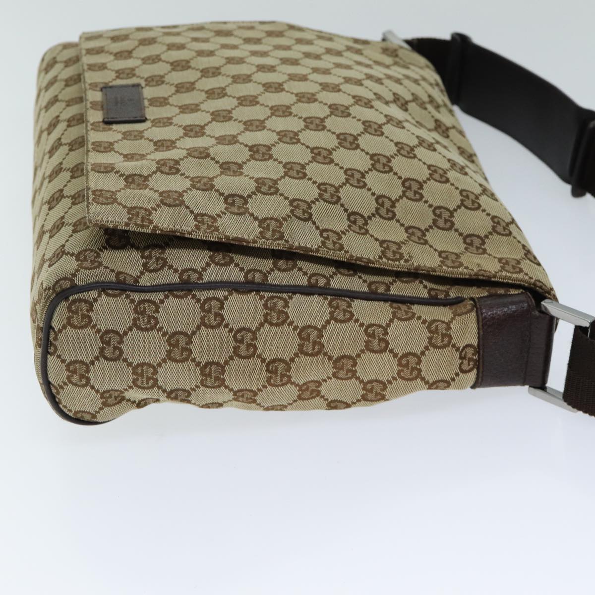 GUCCI GG Canvas Shoulder Bag Beige 146236 yk12996