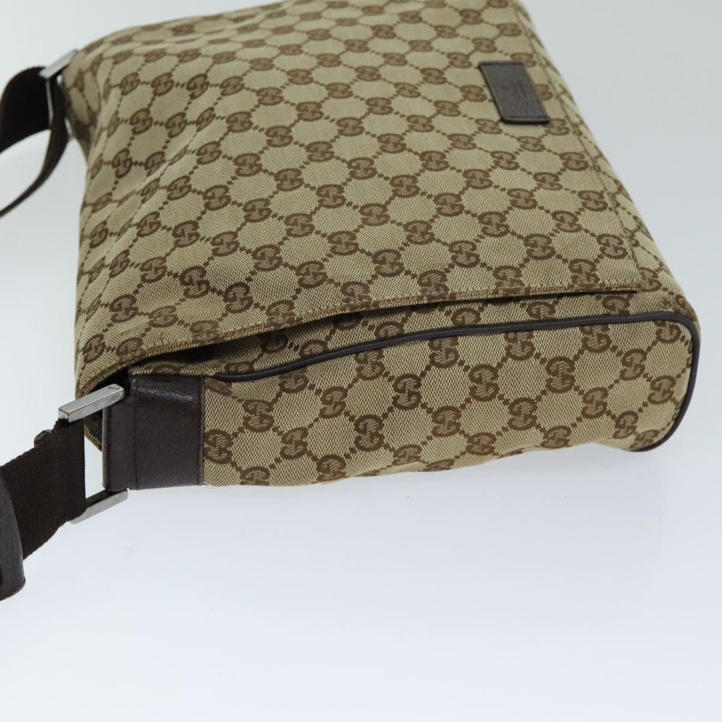 GUCCI GG Canvas Shoulder Bag Beige 146236 yk12996