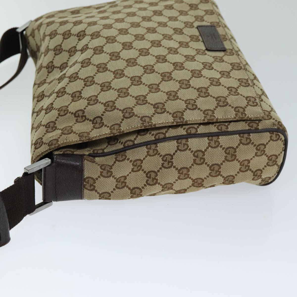 GUCCI GG Canvas Shoulder Bag Beige 146236 yk12996