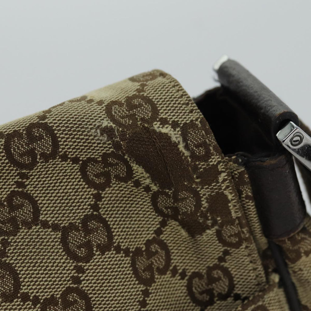 GUCCI GG Canvas Shoulder Bag Beige 146236 yk12996