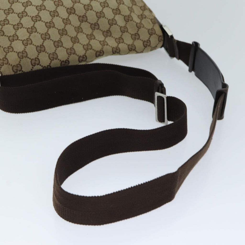 GUCCI GG Canvas Shoulder Bag Beige 146236 yk12996