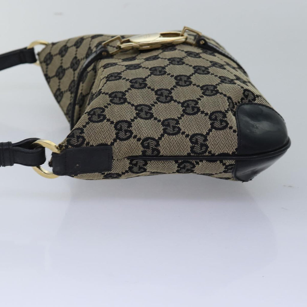 GUCCI Jackie GG Canvas Shoulder Bag Beige 001 4147 yk13038