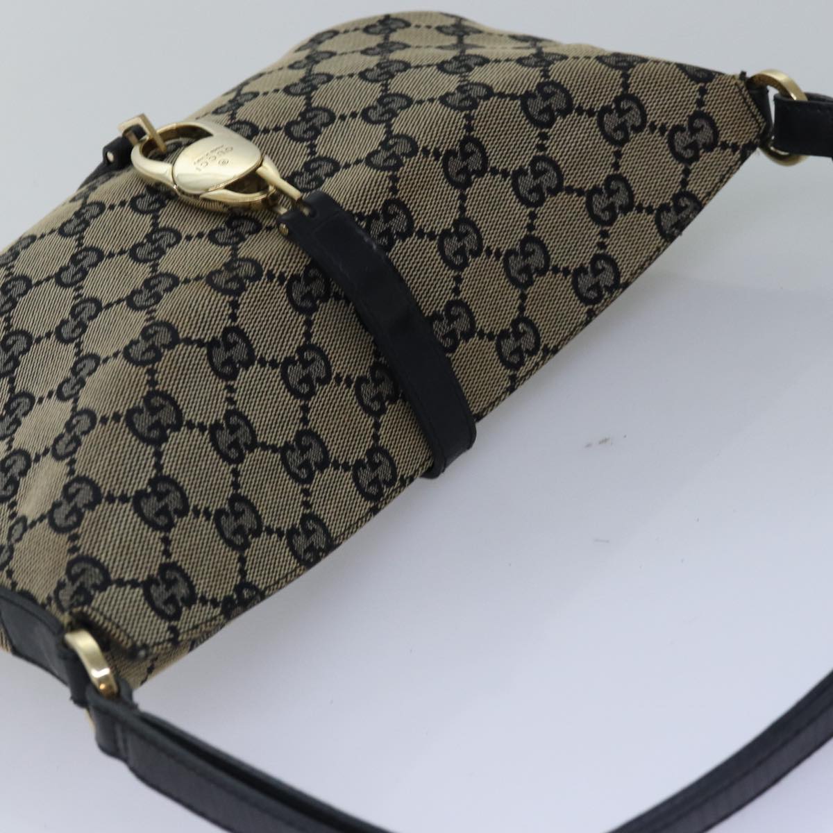 GUCCI Jackie GG Canvas Shoulder Bag Beige 001 4147 yk13038