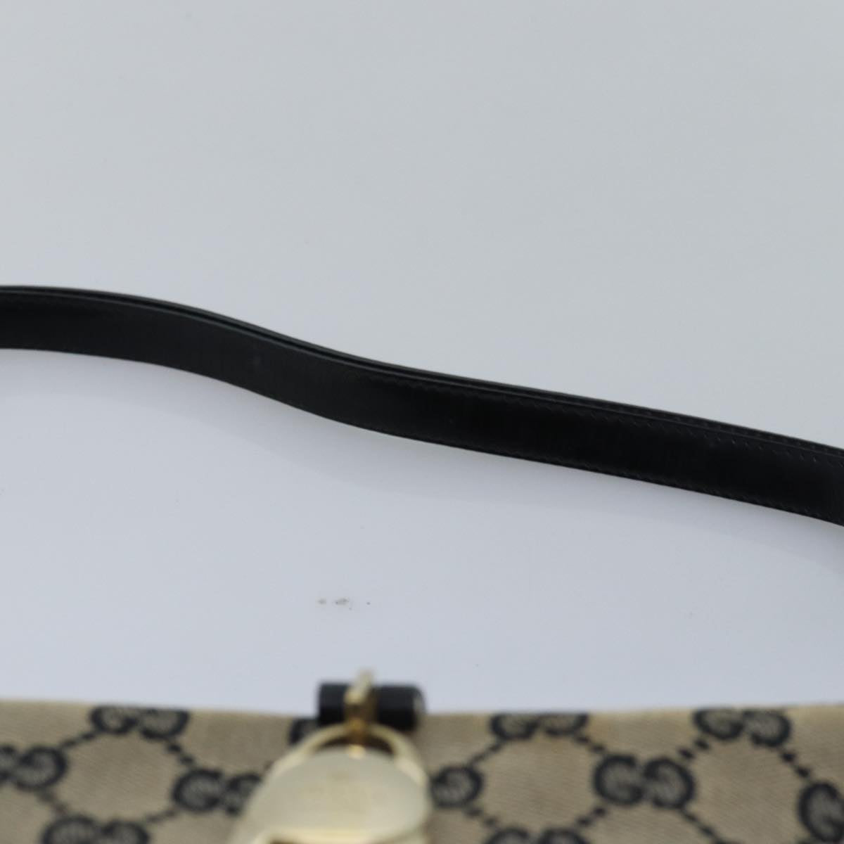 GUCCI Jackie GG Canvas Shoulder Bag Beige 001 4147 yk13038