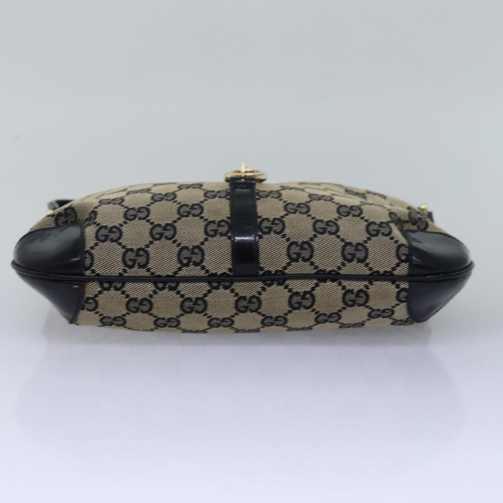 GUCCI Jackie GG Canvas Shoulder Bag Beige 001 4147 yk13038