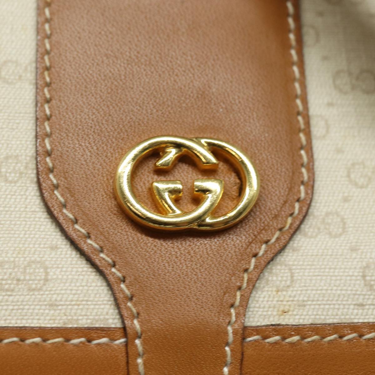 GUCCI Micro GG Supreme Shoulder Bag PVC Leather Beige 001 41 4425 yk13040