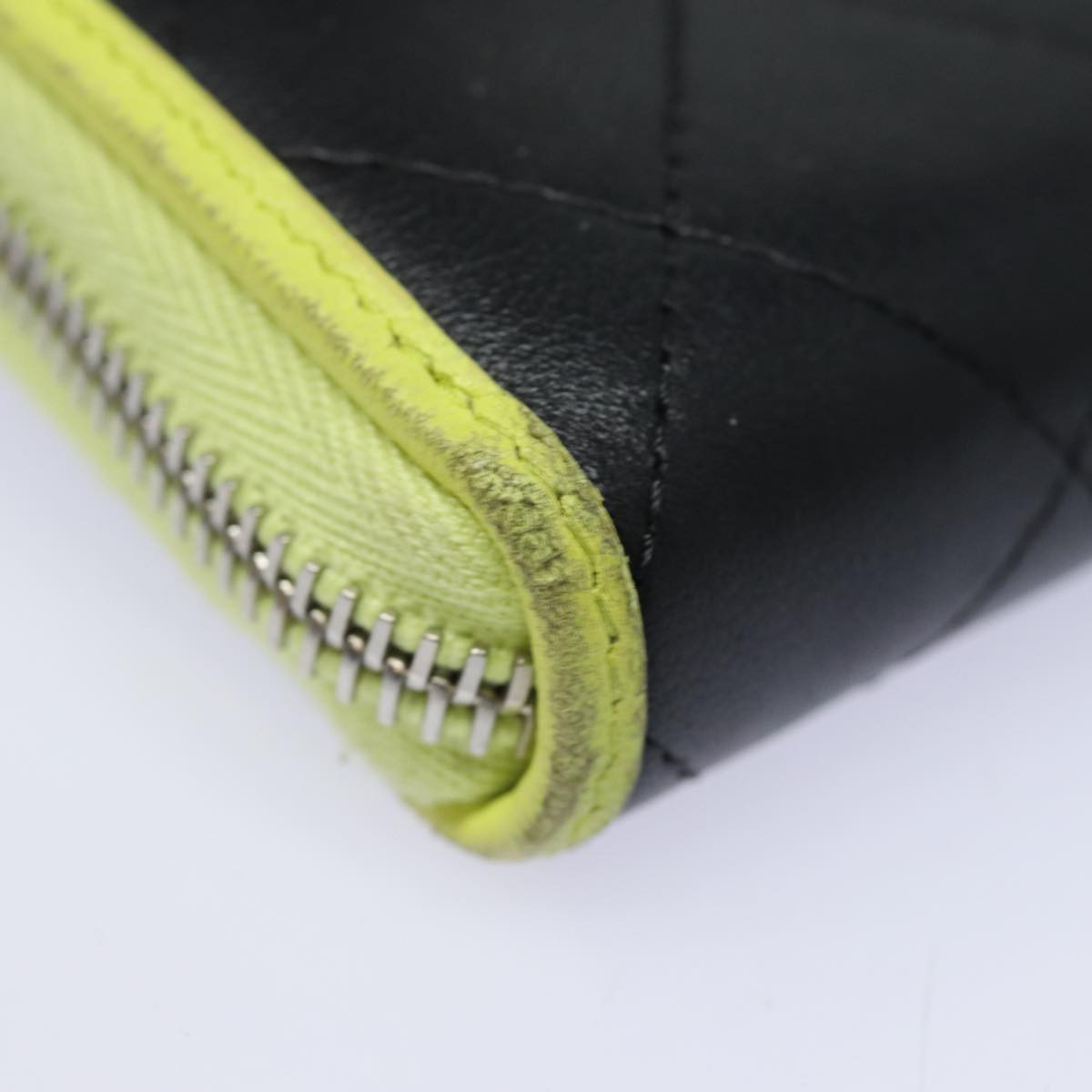 CHANEL Matelasse Long Wallet Leather Black CC yk13055
