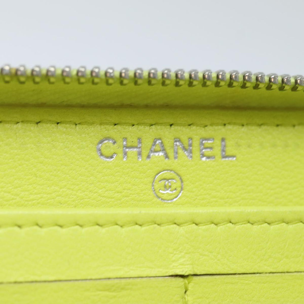CHANEL Matelasse Long Wallet Leather Black CC yk13055