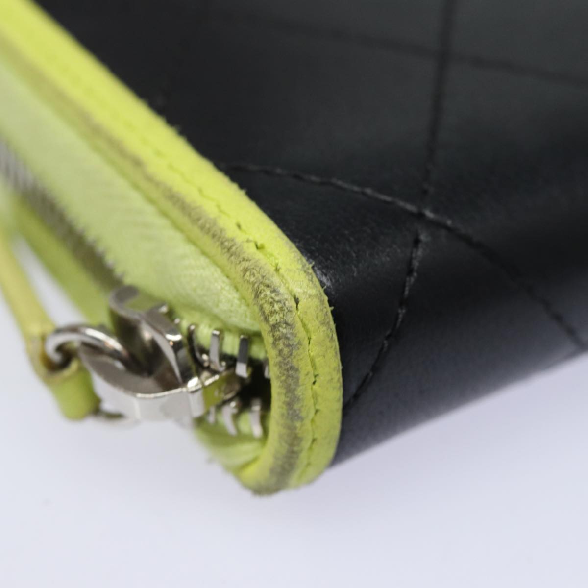 CHANEL Matelasse Long Wallet Leather Black CC yk13055