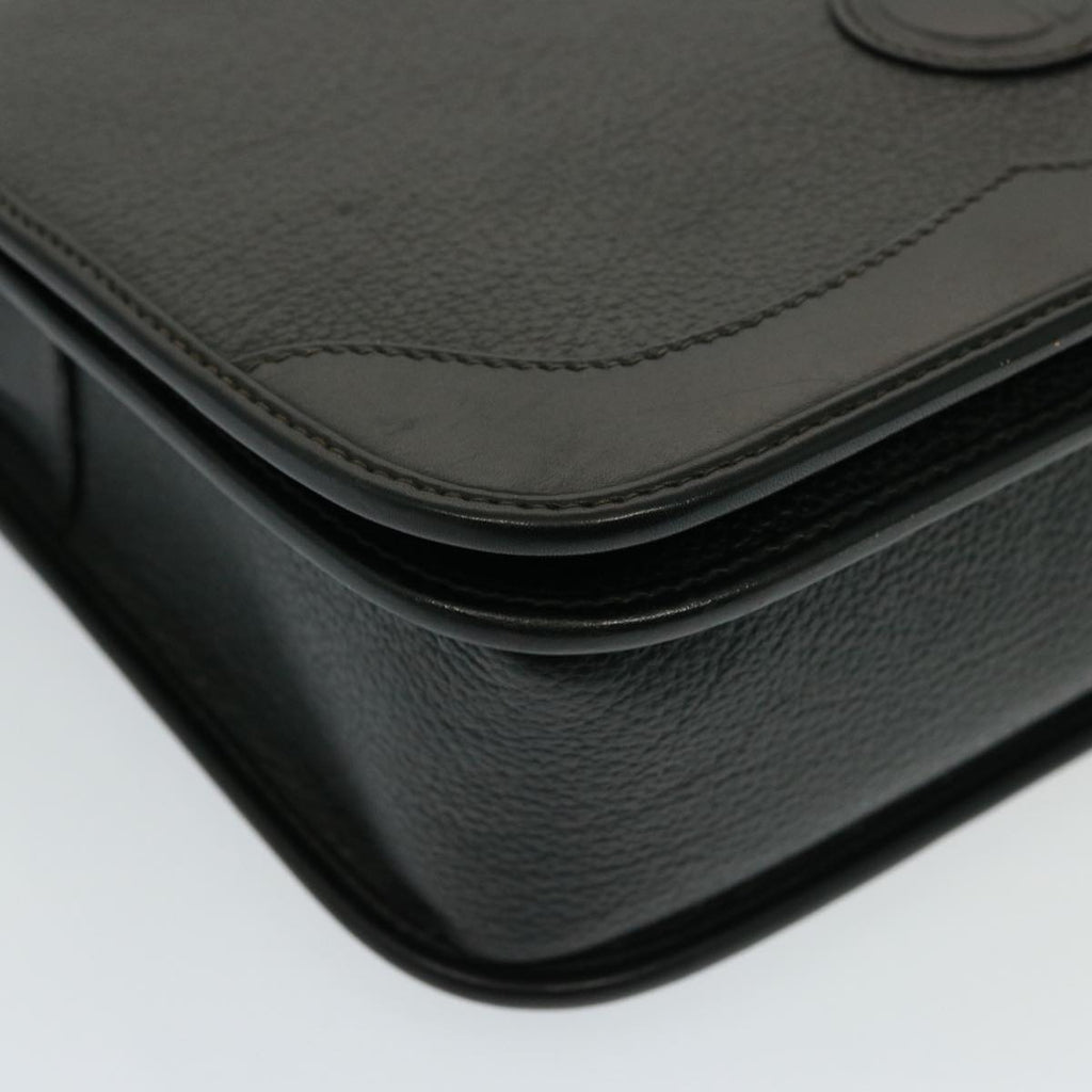 GUCCI Shoulder Bag Leather Black yk13058