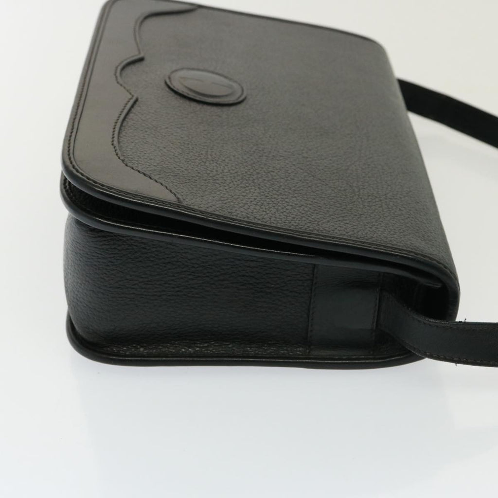 GUCCI Shoulder Bag Leather Black yk13058
