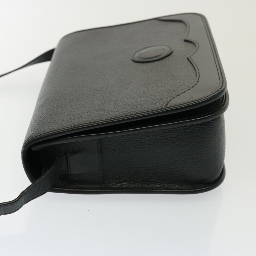 GUCCI Shoulder Bag Leather Black yk13058