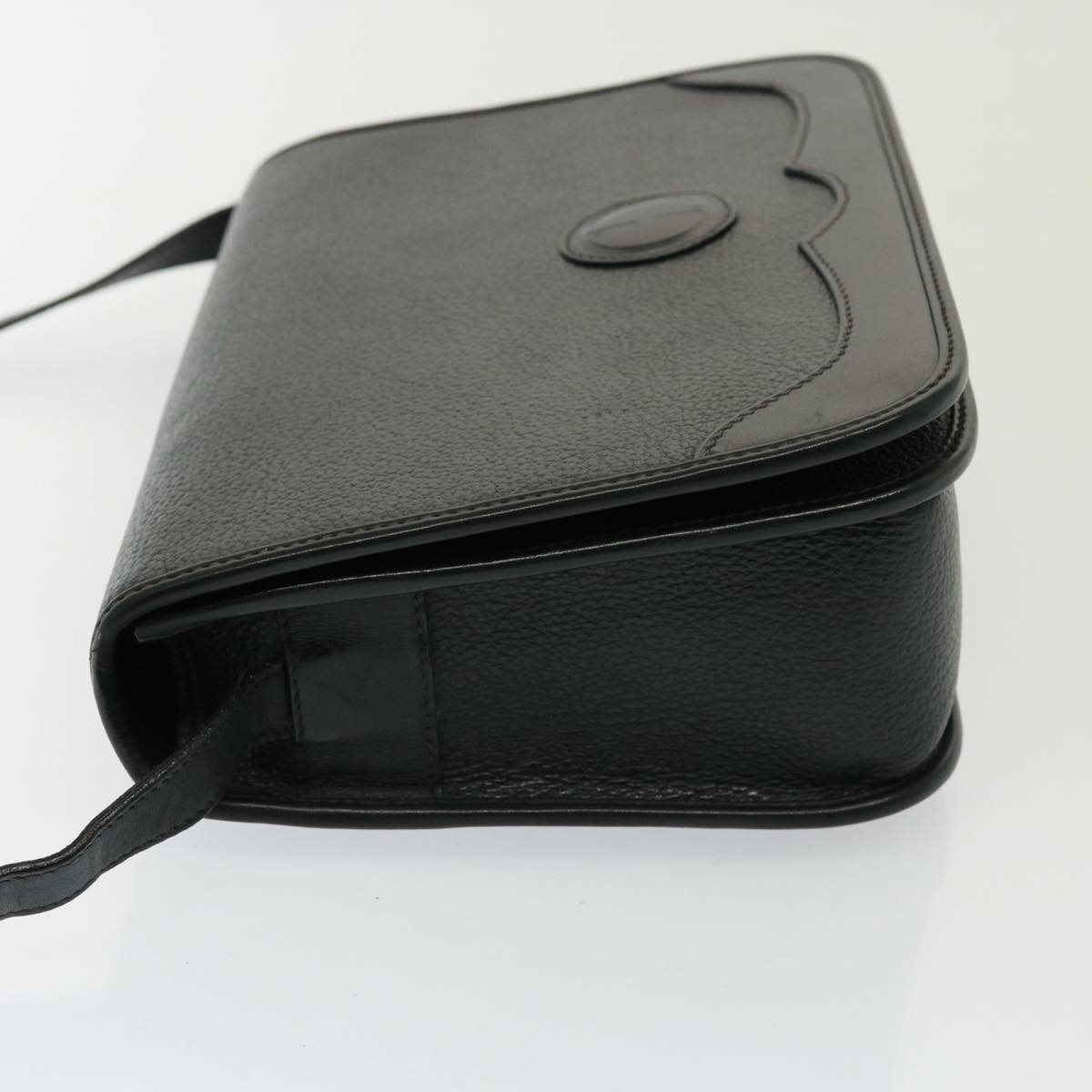 GUCCI Shoulder Bag Leather Black yk13058