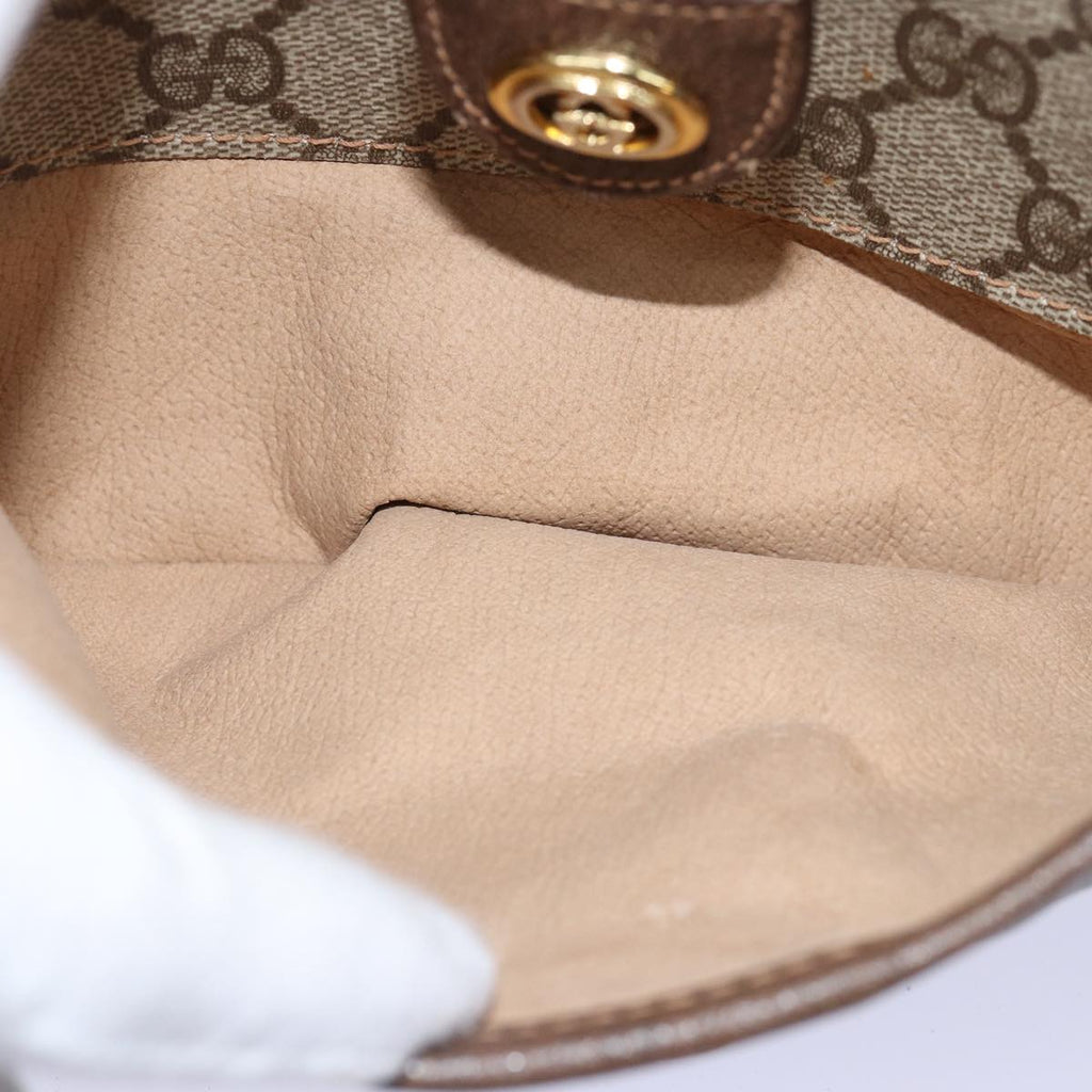 GUCCI GG Supreme Web Sherry Line Shoulder Bag PVC Beige 89 02 032 yk13060