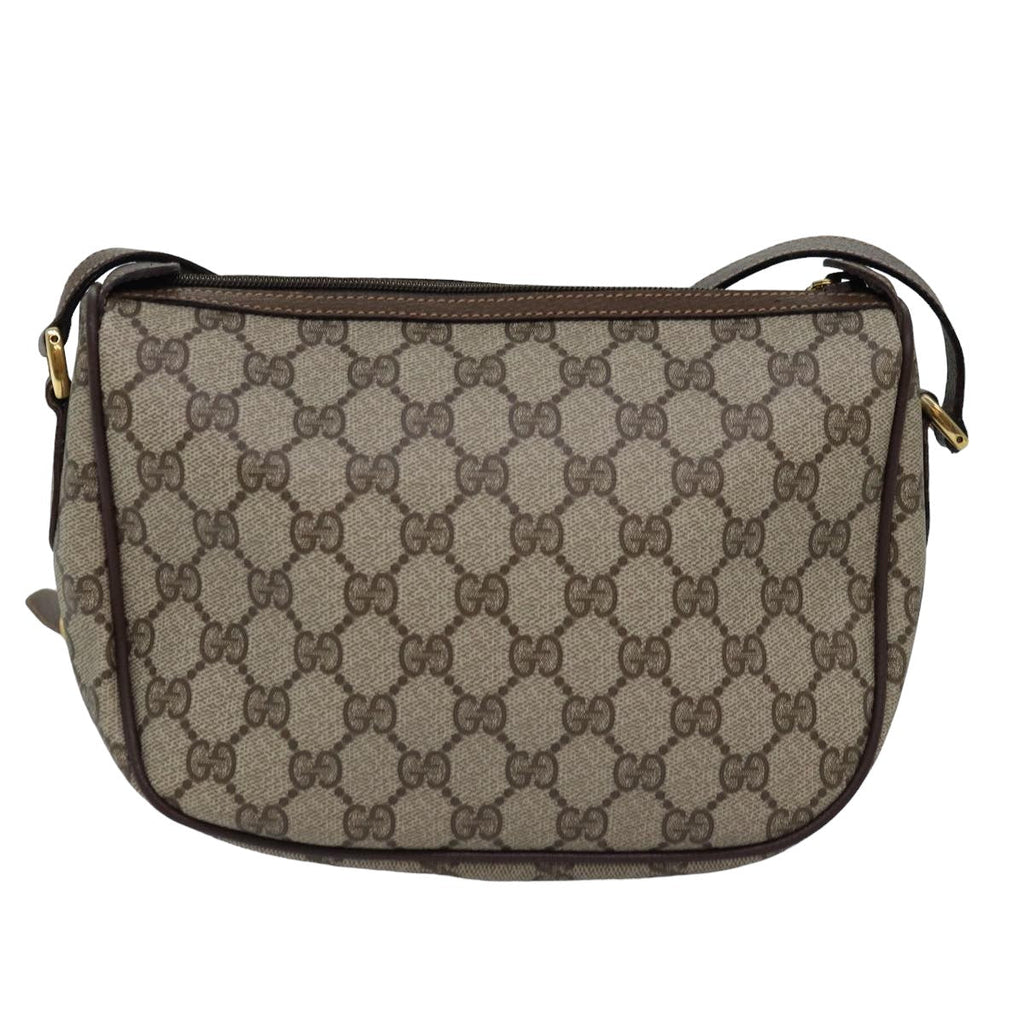 GUCCI GG Supreme Web Sherry Line Shoulder Bag PVC Beige 89 02 032 yk13060