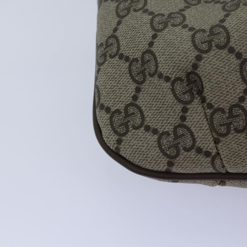 GUCCI GG Supreme Pouch PVC Leather Beige 89 01 017 yk13062