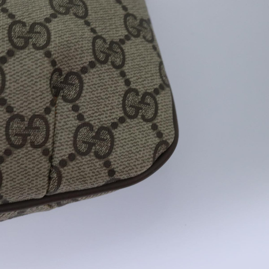 GUCCI GG Supreme Pouch PVC Leather Beige 89 01 017 yk13062