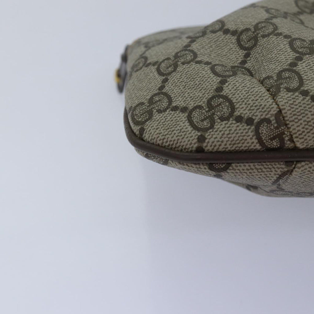 GUCCI GG Supreme Pouch PVC Leather Beige 89 01 017 yk13062