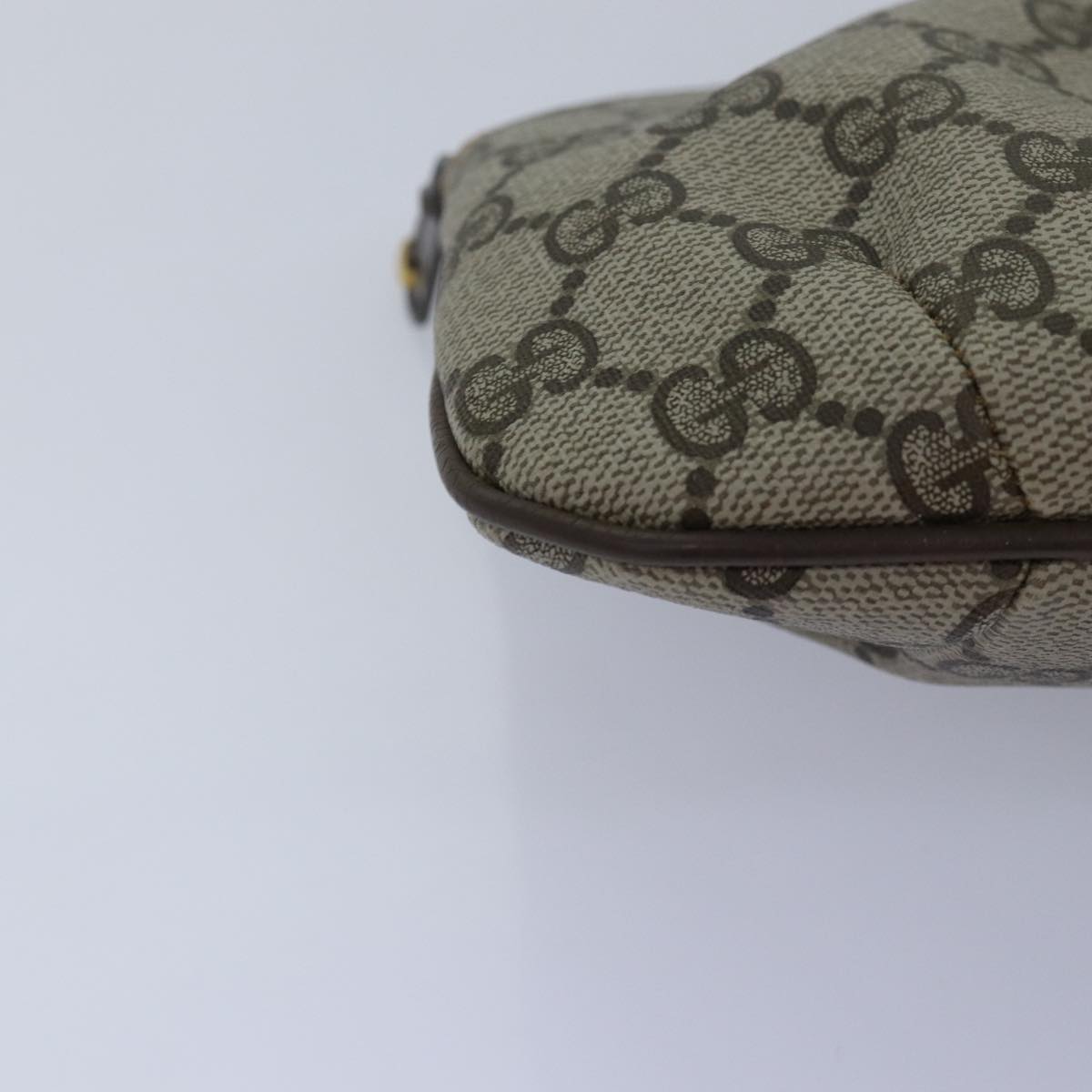GUCCI GG Supreme Pouch PVC Leather Beige 89 01 017 yk13062