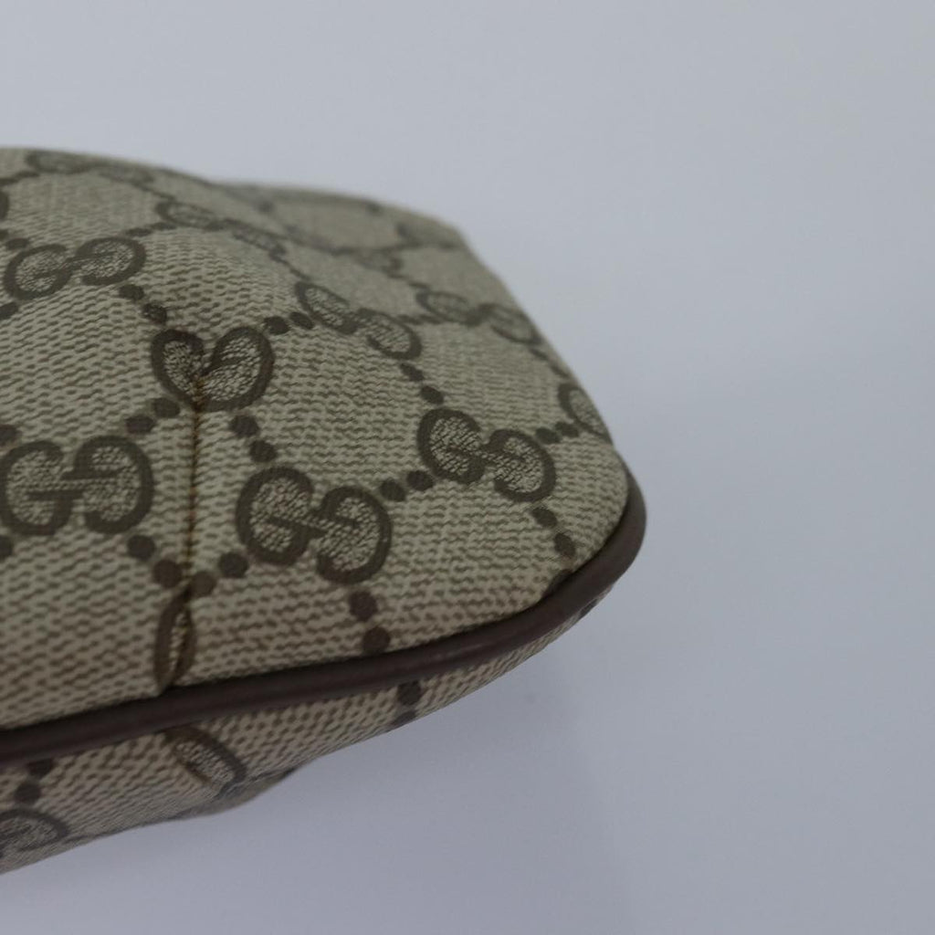 GUCCI GG Supreme Pouch PVC Leather Beige 89 01 017 yk13062