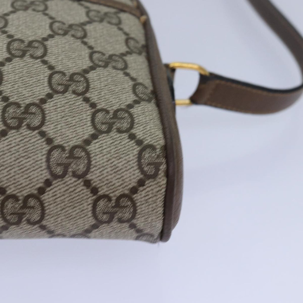 GUCCI GG Supreme Web Sherry Line Shoulder Bag PVC Beige 89 02 055 yk13076