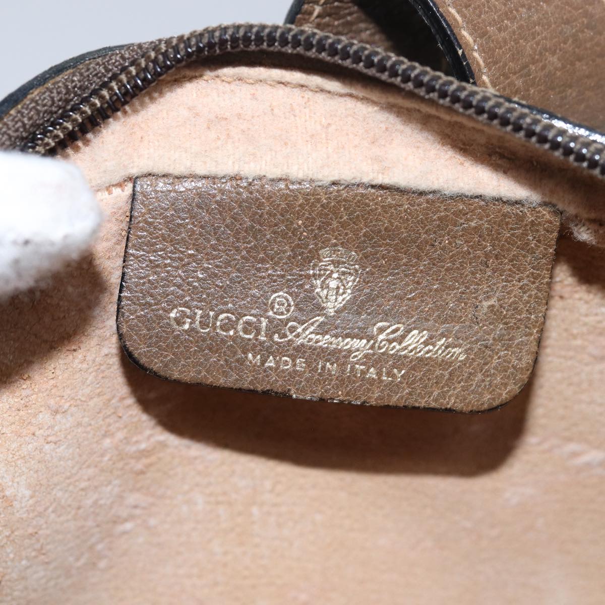 GUCCI GG Supreme Web Sherry Line Shoulder Bag PVC Beige 89 02 055 yk13076