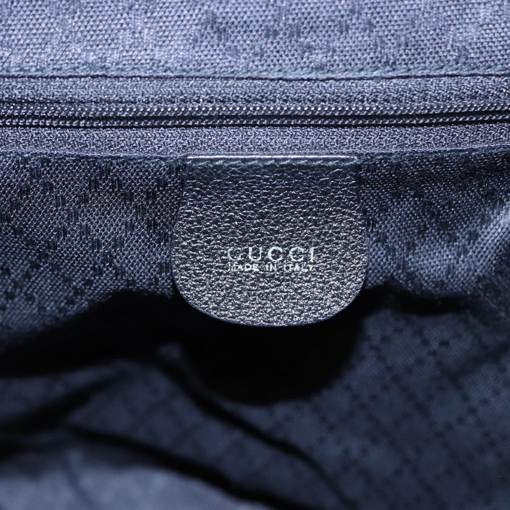 GUCCI Bamboo Shoulder Bag Suede Black 003 2058 0016 yk13089