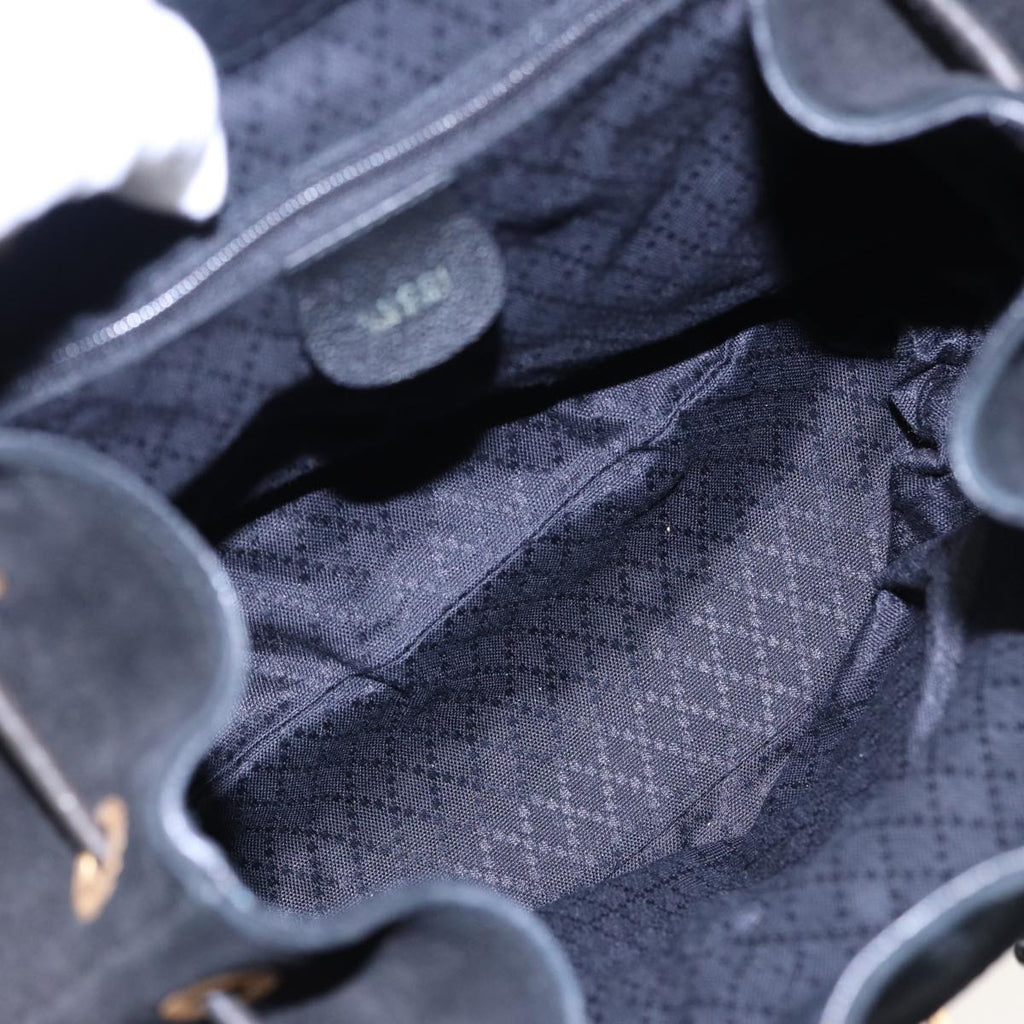 GUCCI Bamboo Shoulder Bag Suede Black 003 2058 0016 yk13089