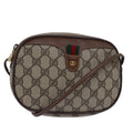 GUCCI GG Supreme Web Sherry Line Shoulder Bag PVC Beige 007 754 yk13102