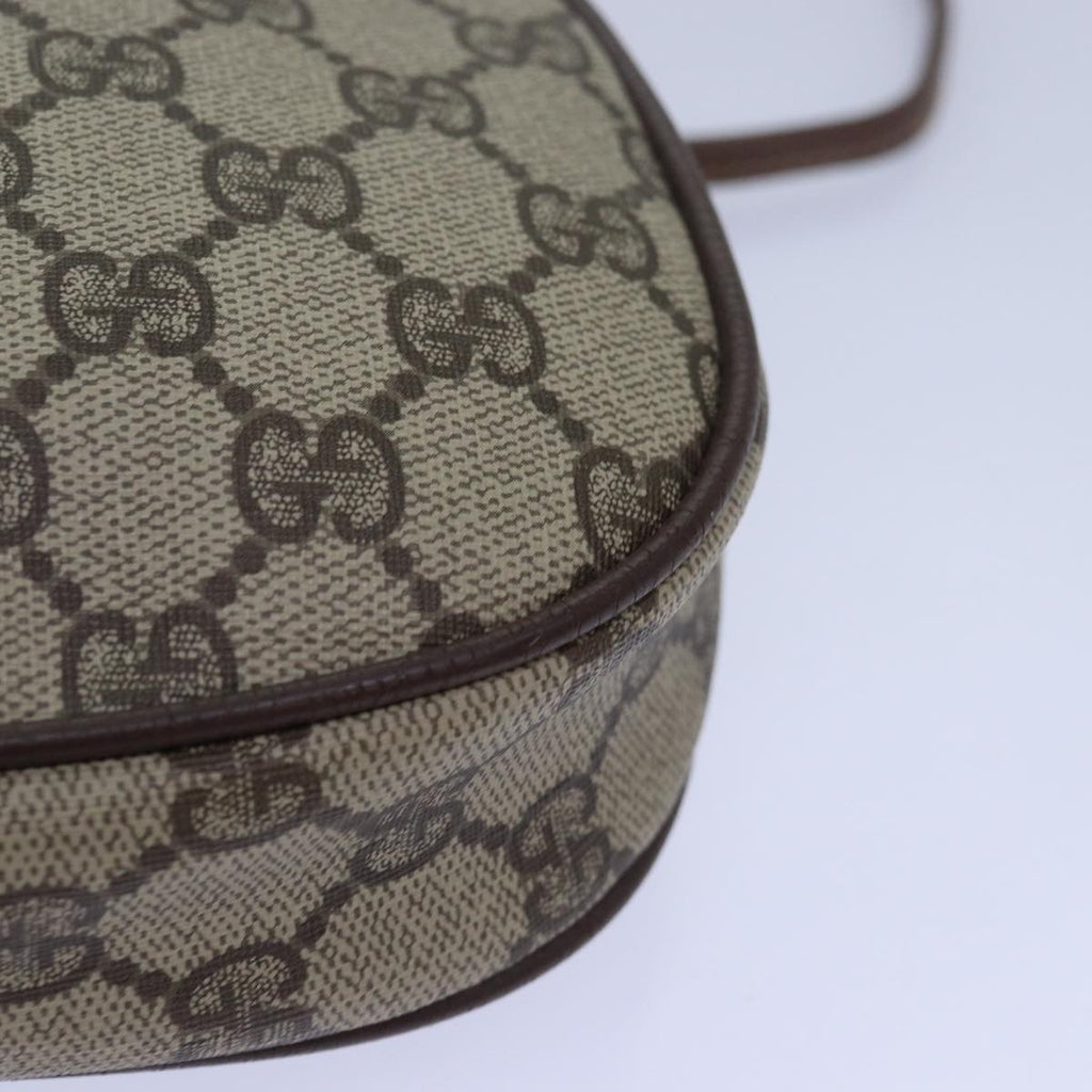 GUCCI GG Supreme Web Sherry Line Shoulder Bag PVC Beige 007 754 yk13102