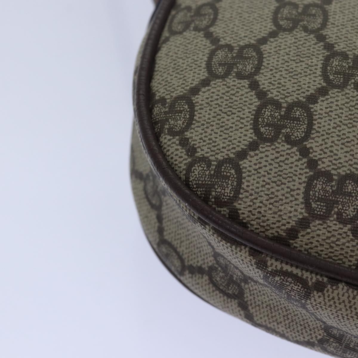 GUCCI GG Supreme Web Sherry Line Shoulder Bag PVC Beige 007 754 yk13102