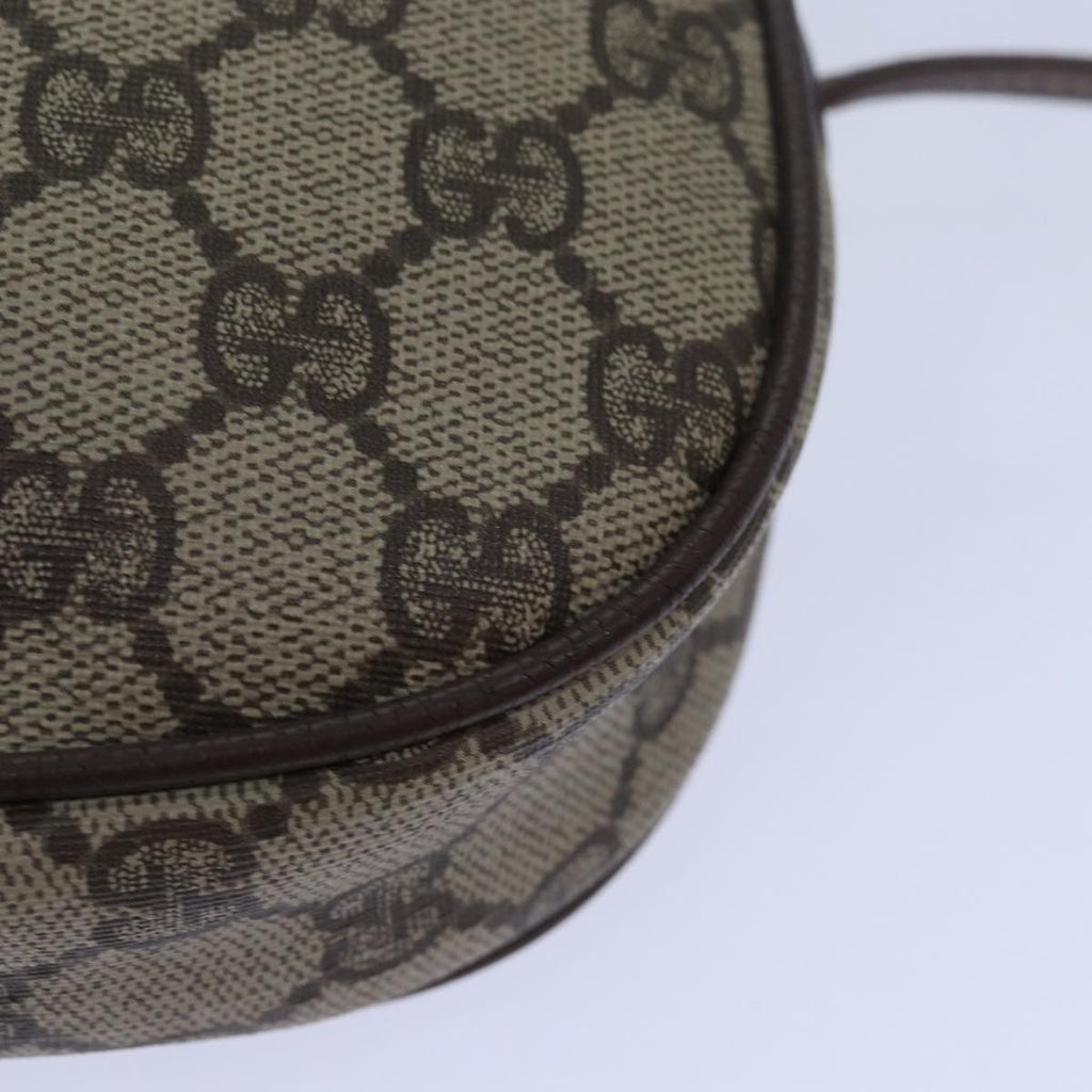 GUCCI GG Supreme Web Sherry Line Shoulder Bag PVC Beige 007 754 yk13102
