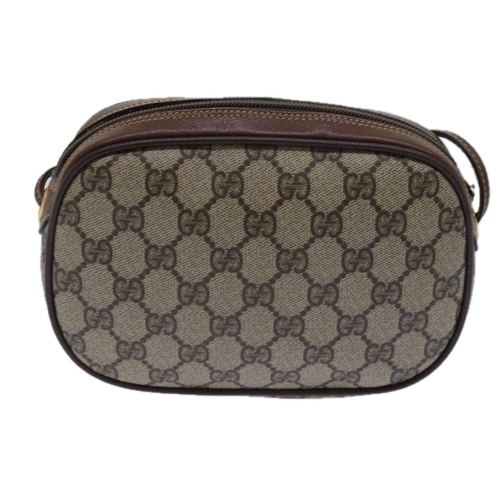GUCCI GG Supreme Web Sherry Line Shoulder Bag PVC Beige 007 754 yk13102