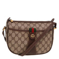 GUCCI Web Sherry Line GG Supreme Shoulder Bag Red Beige 89 02 032 yk13114