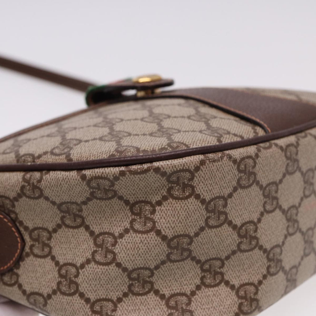 GUCCI Web Sherry Line GG Supreme Shoulder Bag Red Beige 89 02 032 yk13114
