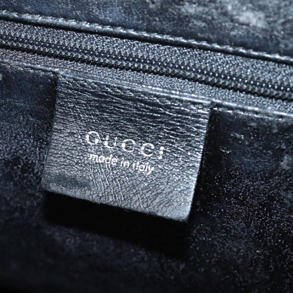 GUCCI Shoulder Bag Leather Black 001 3038 yk13123
