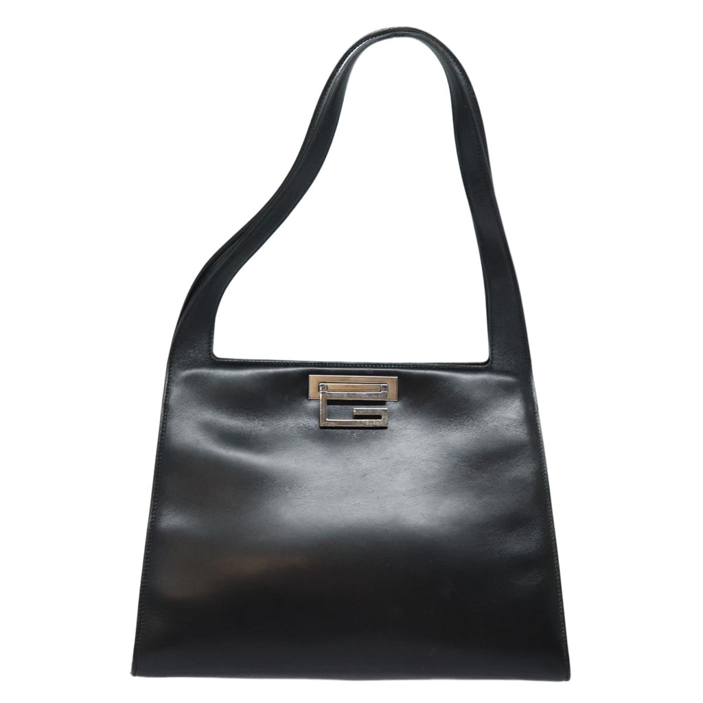 GUCCI Shoulder Bag Leather Black 001 3038 yk13123