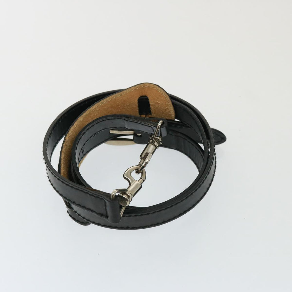 GUCCI Bamboo Vanity Hand Bag Enamel 2way Black 013 122 2491 yk13124