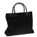 GUCCI Bamboo Hand Bag Satin Black 002 1010 002020 yk13177
