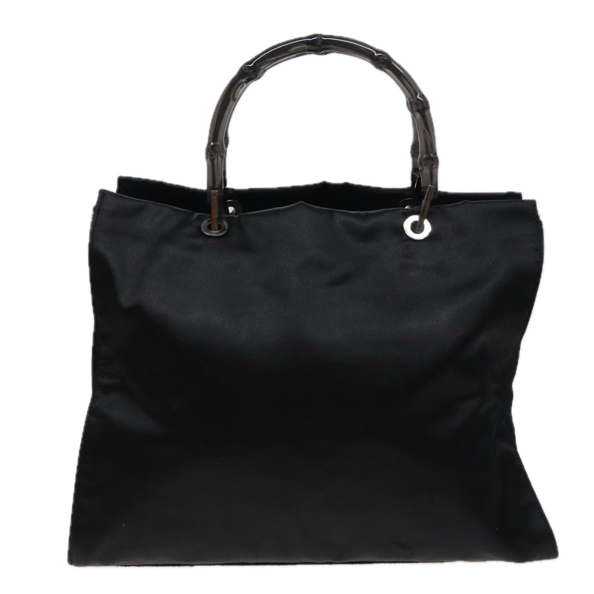 GUCCI Bamboo Hand Bag Satin Black 002 1010 002020 yk13177