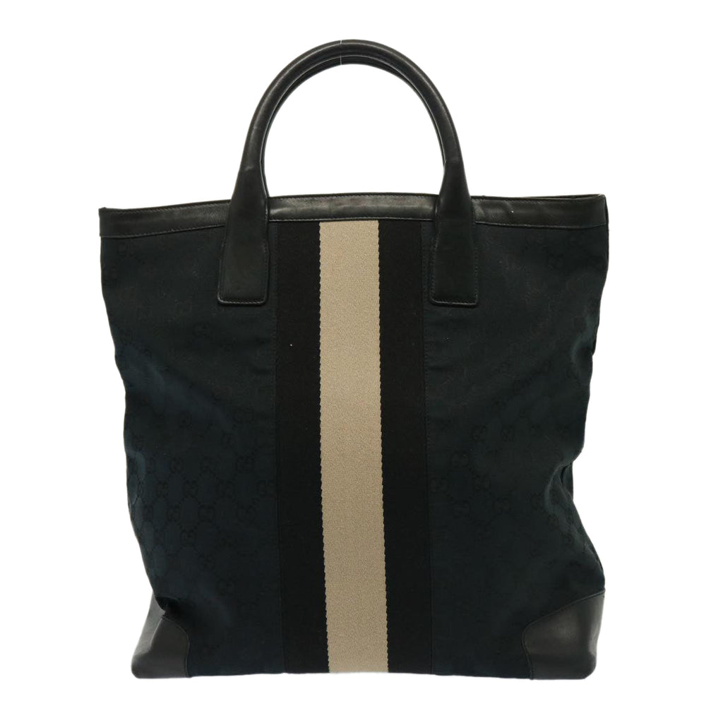 GUCCI GG Canvas Hand Bag White Black 002 1093 yk13186