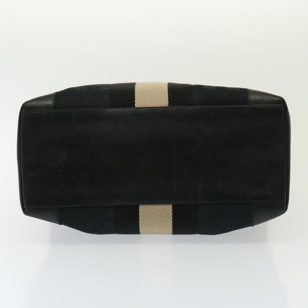 GUCCI GG Canvas Hand Bag White Black 002 1093 yk13186